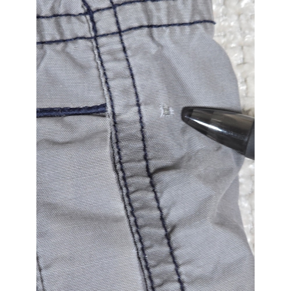 Old Navy Trek Cargo Shorts Gray Mens Large Y2K Techwear Baggy Gorpcore Belted - Picture 6 of 14
